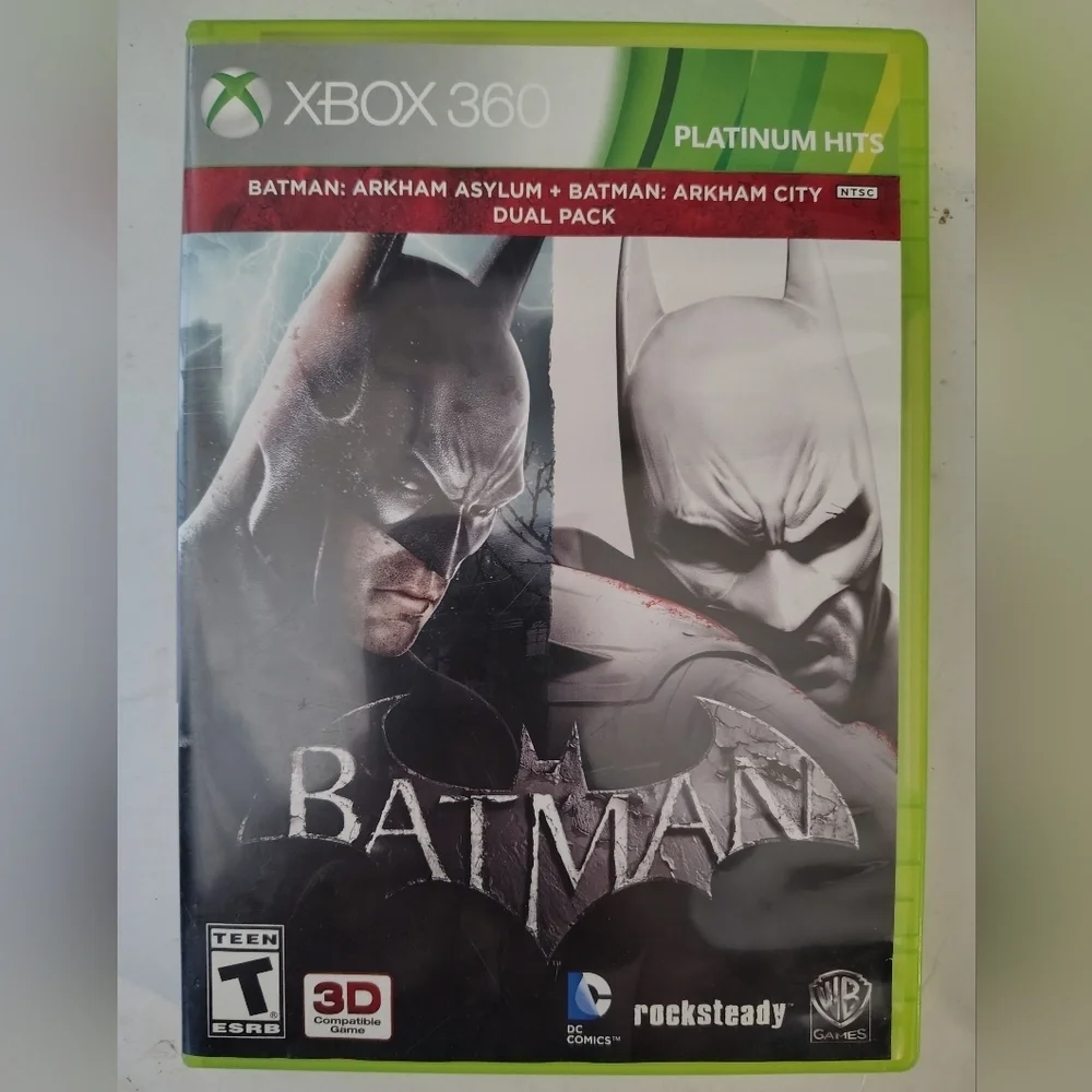 Xbox 360 Batman Arkham Asylum + Batman Arkham City Dual Pack Platinum